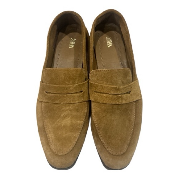 Zara Split Penny Loafer - Sandy Brown - Size 7 - Picture 3 of 4